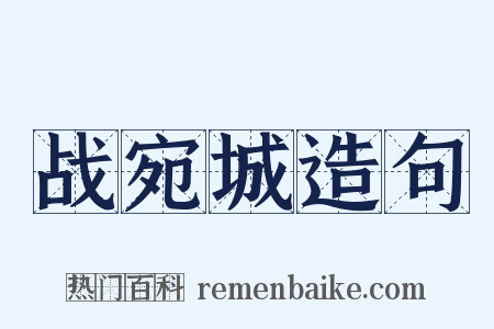 战宛城造句是什么意思的图片